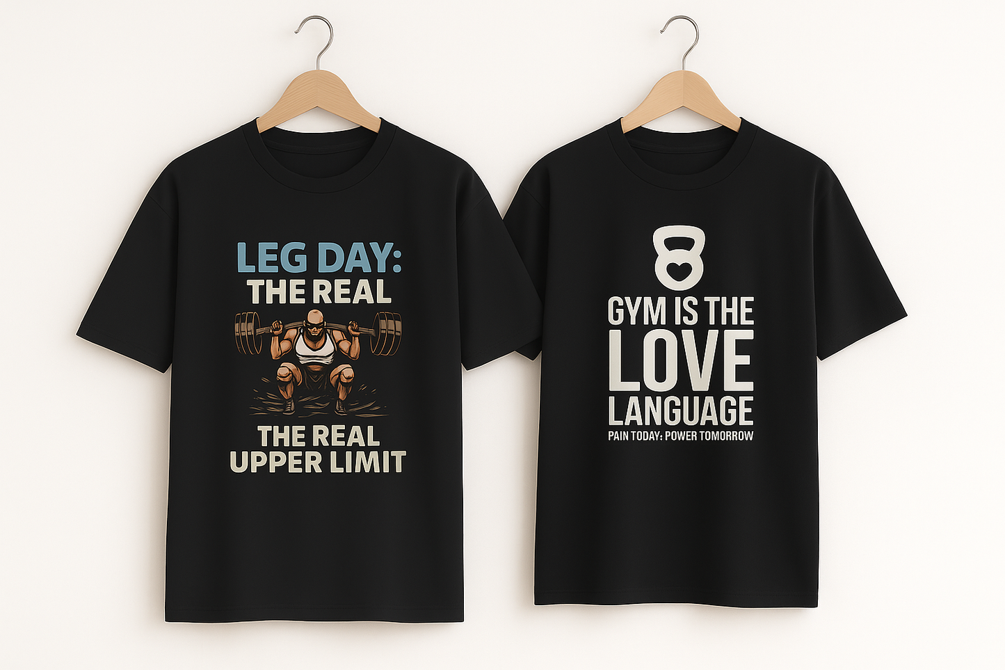 Gym Beast Combo – Oversized Fitness T-Shirts (Pack of 2)