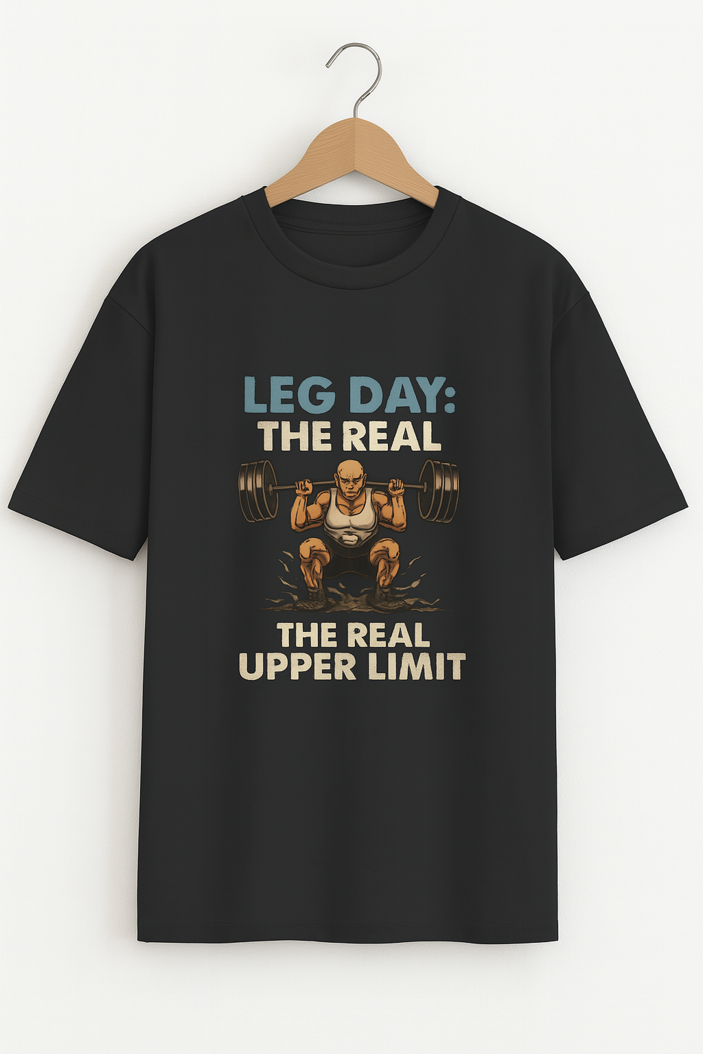 LEG DAY: The Real Upper Limit – Premium Gym Tee